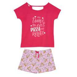 Pijama Mujer Emmy Manga Corta Estampado Talle X-4XL