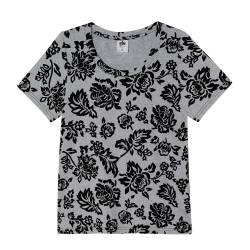 Remera Mujer Manga Corta Estampada Talle 42-48