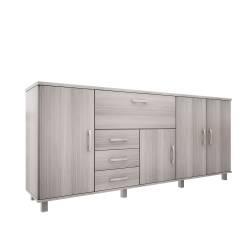 Organizador Muebles Orlandi 4 Estantes 5 Puertas Jacaranda