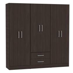 Placard Muebles Orlandi 6 Puertas 2 Cajones Wengue 3503