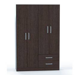 Placard Muebles Orlandi 4 Puertas 2 Cajones Wengue 3523