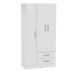 Placard Muebles Orlandi 3 Puertas 2 Cajones Blanco 3532