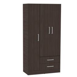 Placard Muebles Orlandi 3 Puertas 2 Cajones Wengue 3533