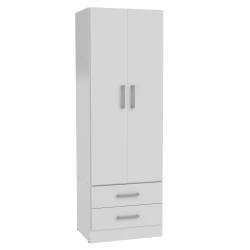 Placard Muebles Orlandi 2 Puertas 2 Cajones Blanco 3542