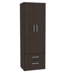 Placard Muebles Orlandi 2 Puertas 2 Cajones Wengue 3543