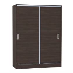 Placard Muebles Orlandi 2 Puertas 2 Cajones Wengue 3170