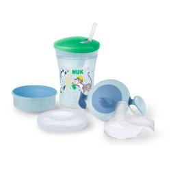 Set Vaso Nuk 230Ml Verde y Azul