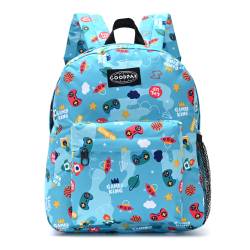 Mochila Goodpack Estampada Celeste 31x27x10,5cm