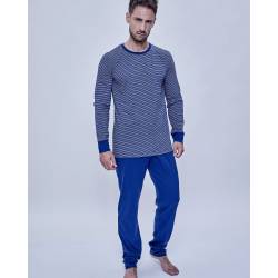 Pijama Hombre Eyelit a Rayas Talle S-XXL