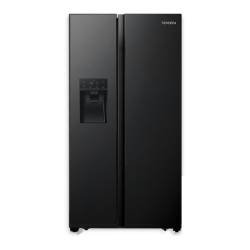 Heladera No Frost Vondom Inverter 605 Lts SBS605BLACKINOX Negra
