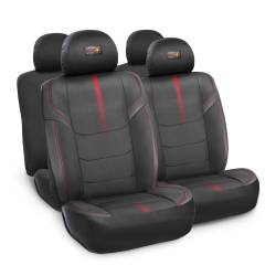 Juego de Fundas Cubre Asientos Auto de Tela y Cuero Ecolgico Redbull