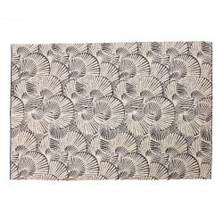 Alfombra Rectangular 140x100cm Jaquard Abanicos
