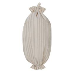 Porta Bolsa Tusor Rayada Gris