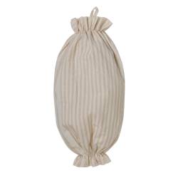 Porta Bolsa Tusor Rayada Beige