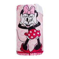 Frazada Con Corderito 1 1/2 Plaza 150x220 Minnie