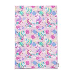 Frazada Super Soft 1 1/2 Plazas 150x220 Unicornio