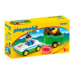 Coche Con Remolque De Caballo