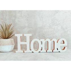 Palabra Decorativa Home Kov Design Blanca