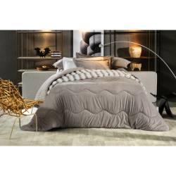 Acolchado Polister Blend Sense Gris 220x240