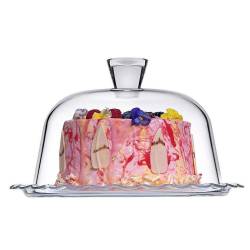 Plato de Torta con Tapa Pasabahce 26 Cm