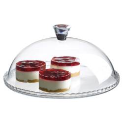 Plato de Torta con Tapa Pasabahce