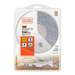 Kit Tira Led Black+Decker 5W 5Mts