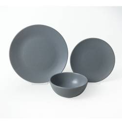 Set de Vajilla 12 Piezas Aston Gris
