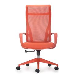 Silla de Oficina Respaldo Curvo Naranja