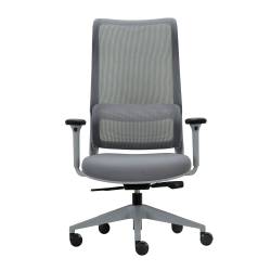 Silla de Oficina Respaldo Ergonómico Gris