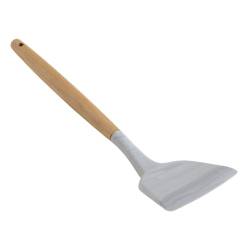 Espatula De Silicona Simil Marmol Mango De Madera 31 Cm