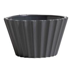 Bowl Conico De Plástico Líneas Horizontales Gris 200 Ml