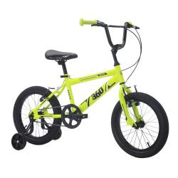 Bicicleta BMX 360 Earth Rodado 16 Infantil Amarillo