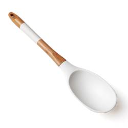 Cuchara para Servir de Bambú y Silicona