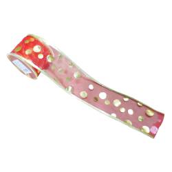 Cinta Navideña 2,7 Mts con Lunares