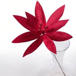 Flor 25 cm Rojo
