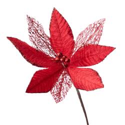 Flor 25 cm Rojo