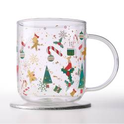 Mug Vidrio Decorado