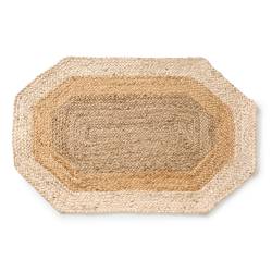 Alfombra Octagonal de Yute 60x90cm