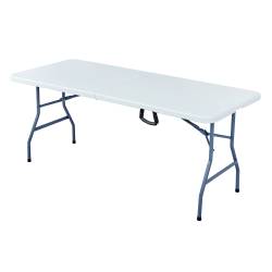 Mesa Plegable Portátil Blanca Traful 180x74x74,5