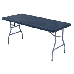 Mesa Plegable Portátil Negra Traful 180x75x75