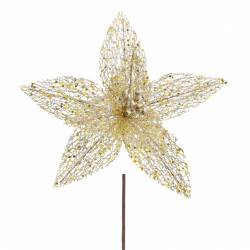Flor 25 cm Dorado