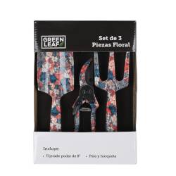 Set de 3 Piezas Floral Green Leaf