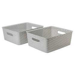 Set x2 Canastos Ratan 12Lts Cocina & Bazar