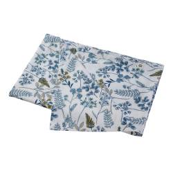 Mantel de Algodón Flores 140x220cm
