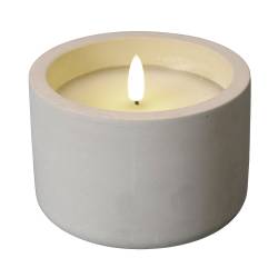 Vela Led Cemento 12Cm Redonda Cool Basic