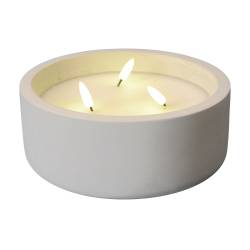 Vela Led Cementeo 20Cm Redonda Cool Basic