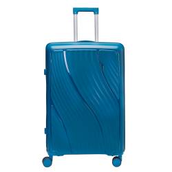 Valija Rígida 4 Ruedas Earth 360 Azul 56-74 cm