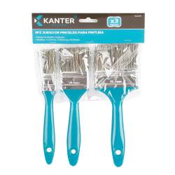Juego de Pinceles 3 Piezas Kanter SLA270