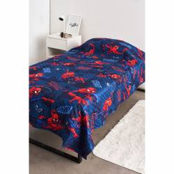 Cubrecama 1 1/2 Plazas 240x150 Spiderman