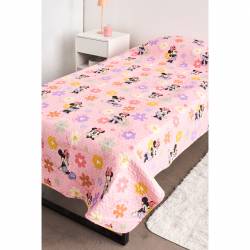 Cubrecama 1 1/2 Plazas 240x150 Minnie